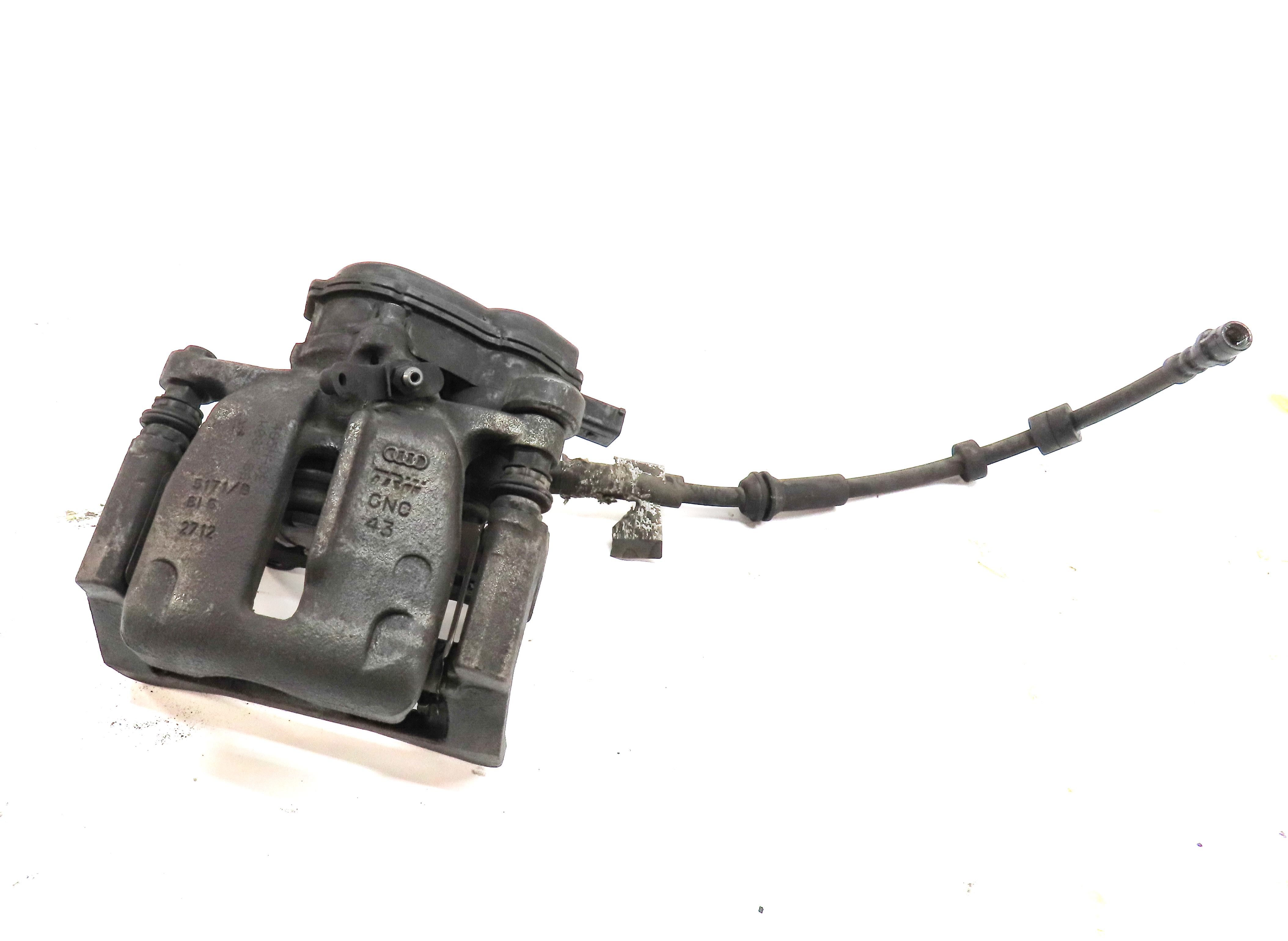 2012-2017 AUDI A6 A7 (C7) REAR LEFT DRIVER DISC BRAKE CALIPER (330mm ROTOR) — exact item pictured